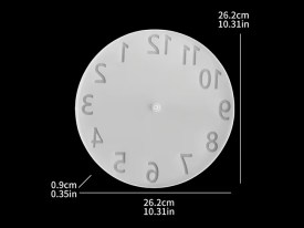 Molde silicona reloj pared grande 